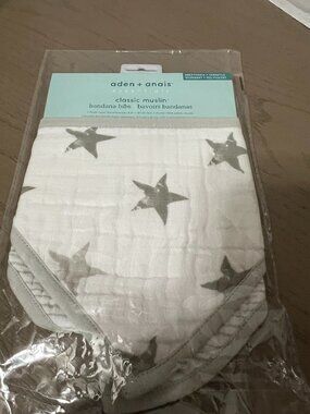 Aden + Anais Classic Muslin bandana bibs 2 Pack NEW